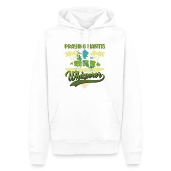 Mante religieuse chuchotant Mante Mante Mante Mante Mante Mante - Sweat à capuche Premium bio Homme - blanc - Devant - Nico (187cm)