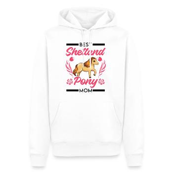 Beste Shetland Pony Mama - Männer Premium Bio Hoodie - Weiß - Vorne - Nico (187cm)