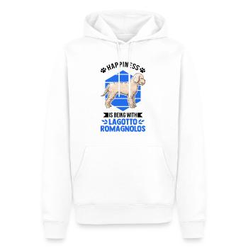 Lagotto Romagnolo Glück Wasserhund - Männer Premium Bio Hoodie - Weiß - Vorne - Nico (187cm)