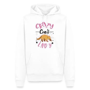 Femme coati folle - Sweat à capuche Premium bio Homme - blanc - Devant - Nico (187cm)