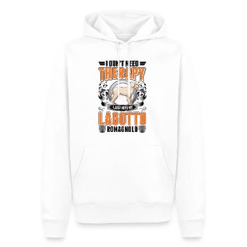 Lagotto Romagnolo Therapie Wasserhund - Männer Premium Bio Hoodie - Weiß - Vorne - Nico (187cm)