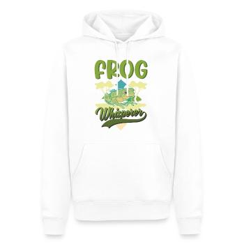 Frosch Flüsterer Geschenk Laubfrosch - Männer Premium Bio Hoodie - Weiß - Vorne - Nico (187cm)