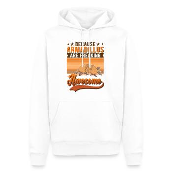 Because Armadillos are freaking awesome Gürteltier - Men’s Premium Organic Hoodie - white - Front - Nico (187cm)