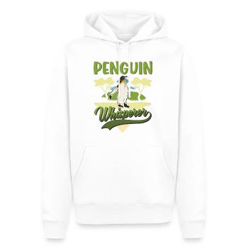 Pinguin Flüsterer Penguin - Männer Premium Bio Hoodie - Weiß - Vorne - Nico (187cm)