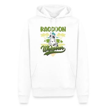 Raton laveur Raton laveur - Sweat à capuche Premium bio Homme - blanc - Devant - Nico (187cm)