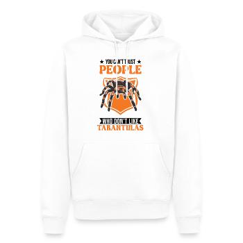 Tarentule Araignée de compagnie Tarentule - Sweat à capuche Premium bio Homme - blanc - Devant - Nico (187cm)