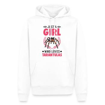 Tarantel Mädchen Tarantula Fille - Sweat à capuche Premium bio Homme - blanc - Devant - Nico (187cm)
