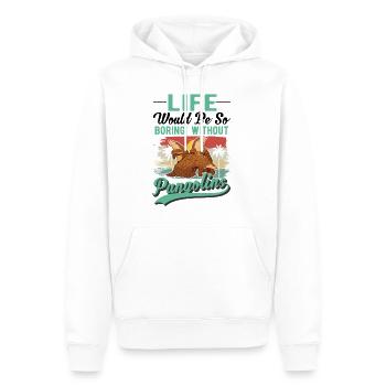 Pangolin Geschenk Schuppentier - Männer Premium Bio Hoodie - Weiß - Vorne - Nico (187cm)