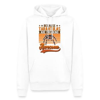 Because Tarantulas are freaking awesome Tarantel - Männer Premium Bio Hoodie - Weiß - Vorne - Nico (187cm)
