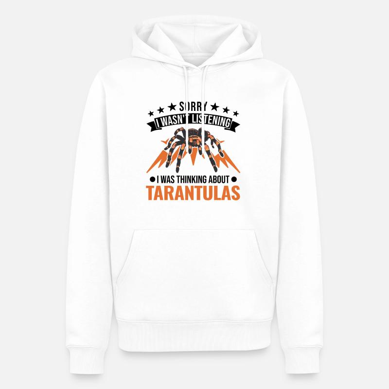 Tarantel Geschenk Spinne Tarantula - Männer Premium Bio Hoodie - Weiß