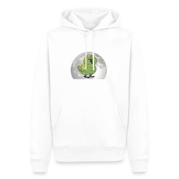 Kakapo Mond Nachtpapagei - Männer Premium Bio Hoodie - Weiß - Vorne - Nico (187cm)
