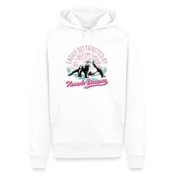 Komodowaran Komododrache Waran - Männer Premium Bio Hoodie - Weiß - Vorne - Nico (187cm)