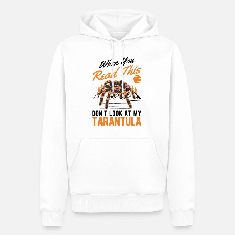 Tarantel Geschenk Spinne Tarantula - Männer Premium Bio Hoodie - Weiß