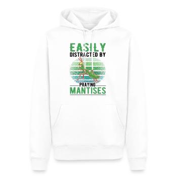 Gottesanbeterin Praying Mantis Fangschrecke - Männer Premium Bio Hoodie - Weiß - Vorne - Nico (187cm)