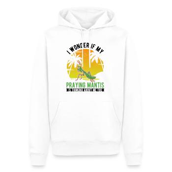 Gottesanbeterin Geschenk Mantis Fangschrecke - Männer Premium Bio Hoodie - Weiß - Vorne - Nico (187cm)