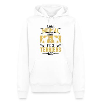 Foxterrier Drahthaar Geschenk - Männer Premium Bio Hoodie - Weiß - Vorne - Nico (187cm)