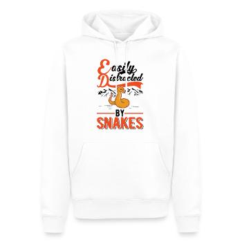 Schlangen Besitzer Kornnatter Natter - Männer Premium Bio Hoodie - Weiß - Vorne - Nico (187cm)