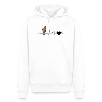 Kangaroo Heartbeat Australie - Sweat à capuche Premium bio Homme - blanc - Devant - Nico (187cm)