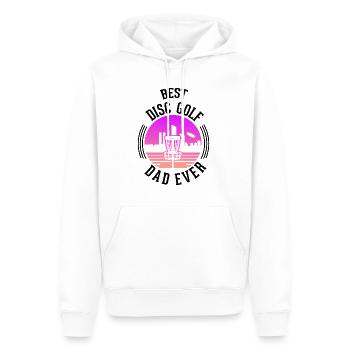 Discgolf Wurfscheibe Disc Golf - Sweat à capuche Premium bio Homme - blanc - Devant - Nico (187cm)
