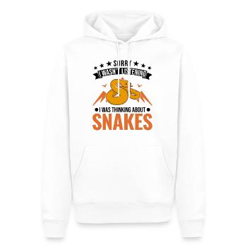 Schlangen Besitzer Kornnatter Natter - Männer Premium Bio Hoodie - Weiß - Vorne - Nico (187cm)