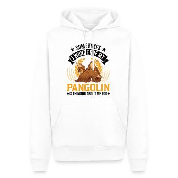 Cadeau Pangolin Pangolin - Sweat à capuche Premium bio Homme - blanc - Devant - Nico (187cm)