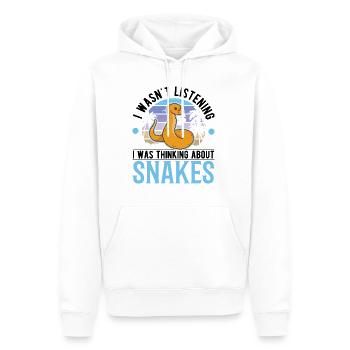 Propriétaires de serpents Amoureux des serpents - Sweat à capuche Premium bio Homme - blanc - Devant - Nico (187cm)
