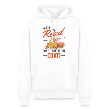 Nasenbär Geschenk Rüsselbär Coati - Männer Premium Bio Hoodie - Weiß - Vorne - Nico (187cm)