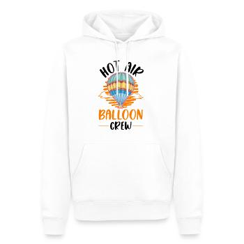Équipage de montgolfière Vol en montgolfière - Sweat à capuche Premium bio Homme - blanc - Devant - Nico (187cm)