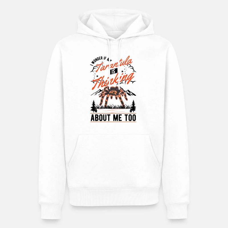 Tarantel Spinne Tarantula - Männer Premium Bio Hoodie - Weiß