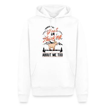 Chèvres Cadeau Chèvre Hôte Chèvre - Sweat à capuche Premium bio Homme - blanc - Devant - Nico (187cm)