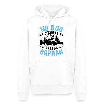 Hunderettung Straßenhund - Männer Premium Bio Hoodie - Weiß - Vorne - Nico (187cm)