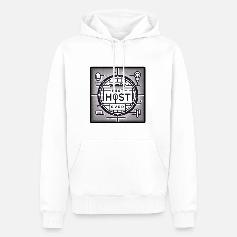 Best Host Ever 24 - Männer Premium Bio Hoodie - Weiß