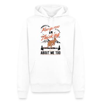 Kangourou d’Australie Kangourou d’Australie - Sweat à capuche Premium bio Homme - blanc - Devant - Nico (187cm)