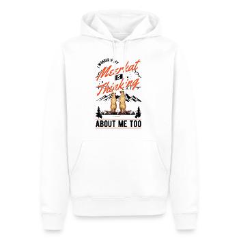 Erdmännchen Surikat Meerkat - Männer Premium Bio Hoodie - Weiß - Vorne - Nico (187cm)