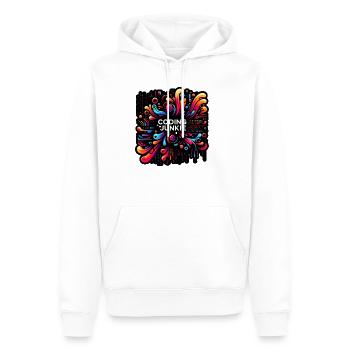 Accro au codage 12 - Sweat à capuche Premium bio Homme - blanc - Devant - Nico (187cm)
