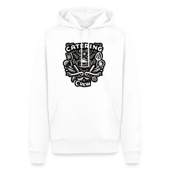 Catering Crew 5 - Männer Premium Bio Hoodie - Weiß - Vorne - Nico (187cm)