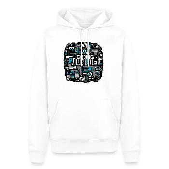 Accro au codage 16 - Sweat à capuche Premium bio Homme - blanc - Devant - Nico (187cm)