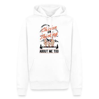 Hühner Hühnerzucht Hühnchen Bauer Landwirt - Männer Premium Bio Hoodie - Weiß - Vorne - Nico (187cm)