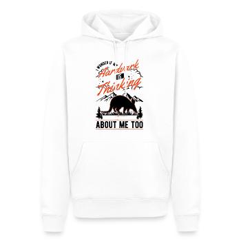 Erdferkel Geschenk Aardvark - Männer Premium Bio Hoodie - Weiß - Vorne - Nico (187cm)