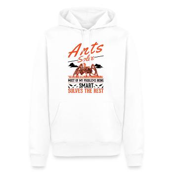 Fourmis, Fourmilière, Fourmilières, Fourmis De Feu - Sweat à capuche Premium bio Homme - blanc - Devant - Nico (187cm)