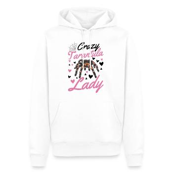 Femme tarentule folle - Sweat à capuche Premium bio Homme - blanc - Devant - Nico (187cm)