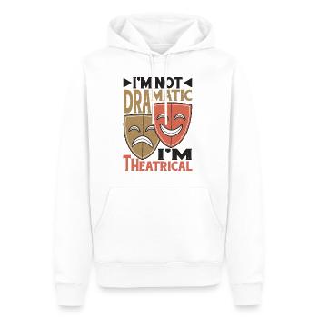 I'm Not Dramatic, I'm Theatrical 24 - Männer Premium Bio Hoodie - Weiß - Vorne - Nico (187cm)