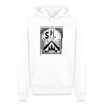 Go Ask Your Spl 9 - Männer Premium Bio Hoodie - Weiß - Vorne - Nico (187cm)