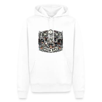 Go Ask Your Spl 8 - Männer Premium Bio Hoodie - Weiß - Vorne - Nico (187cm)