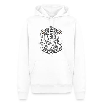 Burping Legend 11 - Männer Premium Bio Hoodie - Weiß - Vorne - Nico (187cm)