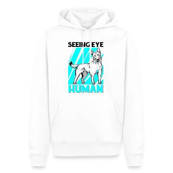 Seeing Eye Human 28 - Männer Premium Bio Hoodie - Weiß - Vorne - Nico (187cm)