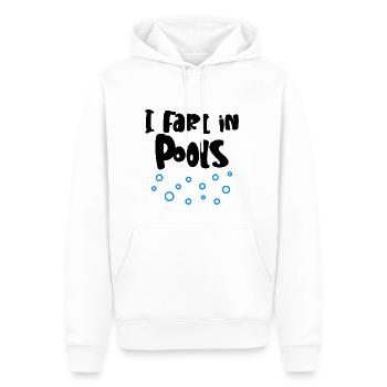 Je Pète Dans Les Piscines 4 - Sweat à capuche Premium bio Homme - blanc - Devant - Nico (187cm)
