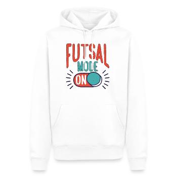 Futsal Mode On 14 - Männer Premium Bio Hoodie - Weiß - Vorne - Nico (187cm)