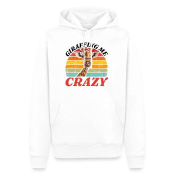 Giraffing Me Crazy - Men’s Premium Organic Hoodie - white - Front - Nico (187cm)