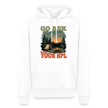 Go Ask Your Spl 23 - Männer Premium Bio Hoodie - Weiß - Vorne - Nico (187cm)